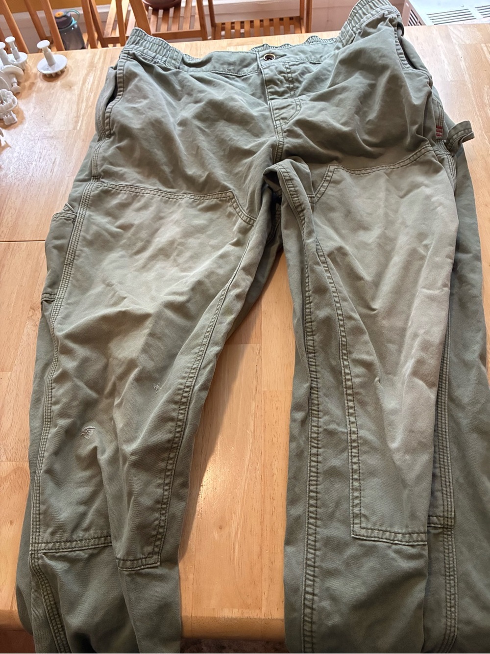 BDG Olive Green Cargo Pants with Utility Pockets